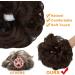 OMGREAT 2PCS Curly Wavy Updo Hair Buns Extensions in Medium Brown - Hair Scrunchies for Women and Girls - Buy Online on GoSupps.com