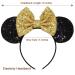 LIHELEI Minnie Mouse Ears Headband with Leopard Bows - Halloween Party Decoration Headbands for Women and Girls - 3 Pack - Buy Online on GoSupps.com