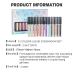 Sparkly Glitter Eyeshadow Palette - 40 Colors, Highly Pigmented Metallic Shimmer, Long Lasting Waterproof - Pink, Blue, Green, Red, Gold, Purple - 12PC Set - Buy Online on GoSupps.com