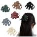 6 Pcs Octopus Hair Claw Clips for Thick Thin Hair Matt Medium Hair Non-slip Strong Hold Hair Clamps Jaw Clips Hair Styling for Women and Girls (Multi Colors)