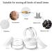 24-Pack 10ml Clear Empty Cream Can - Transparent Jars with Screw Cap for Lotions Candles & Cosmetics - Buy Online on GoSupps.com