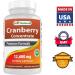 Best Naturals Cranberry Pills 3X Concentrate 12600mg Veggie Capsules - 180 Count | High Potency & USA Made - Buy Online on GoSupps.com