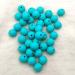 100pcs Turquoise Color Silicone Round Beads - 15mm Sensory Pearl Bead Bulk for DIY Jewelry Making and Mom Necklace Decoration - Buy Online on GoSupps.com
