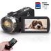 4K Video Camera Camcorder Ultra HD 48MP Video Camera Wifi Vlogging Camera for YouTube 18X Digital Zoom Video Camera 3.0" LCD Touch Screen IR Night Vision Video Recorder, 2 Batteries and 32G SD Card DV081