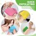 100 Pcs Korean Exfoliating Washcloth Mitt - Asian Body Scrubber for Shower - Bath Towels for Dead Skin - 4 Colors - Buy Online on GoSupps.com