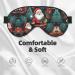 Cute Christmas Man Print Unisex Sleep Eye Mask | Soft Comfort Eye Shade for Travel Yoga & Shift Work - Buy Online on GoSupps.com