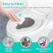 Heavy Duty Elongated Toilet Seat with Built-in Potty Training Seat - Slow Close, Never Loosen, Ergonomic Design - Space Saving Toddler Toilet Seat (18.6 x 14.2 x 2.5) - Buy Online on GoSupps.com