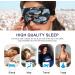Light Blocking Sea Animals Sleep Mask - Watercolor Manta Ray Jellyfish Eye Cover for Work Travel & Naps | Soft Adjustable Blindfold for Men & Women - Buy Online on GoSupps.com