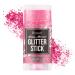 Brzeaf Waterproof Pink Glitter Stick Shimmery & Long Lasting Chunky Glitter for Face/Body/Hair/Eyes/Lip Singer Concert Music Rave Festival Glitter Stick Makeup & Face Glitter Gel for Women Men Pink (Pack of 1)