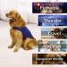 Buy Dog Fear Jacket Calming Coat - Thunder Wrap Vest for Stress Relief | Reflective Stripes | Dark Blue M - Buy Online on GoSupps.com