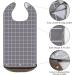 4 Pack Adult Bibs for Eating - Waterproof Clothing Protector with Crumb Catcher, Washable & Reusable - Elderly Men and Women, Senior Citizen Feeding Bibs - Buy Online on GoSupps.com