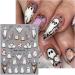 3D Halloween Nail Stickers 6 Sheets 5D Self-Adhesive Embossed Nail Decal Ghosts Nail Art Decoration Design Supplies - Buy Online on GoSupps.com