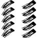 24 Pieces Double Grip Hair Clips Metal Snap Hair Clips Women Hair Barrettes for Hair Making, Salon Supplies (Black)