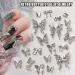 3D Butterfly Nail Charms 150PCS Silver Butterfly Wing Bowknot Bow Nail Gems Metal Alloy Cute Nail Art Decorations Supplies for Women Girls Manicure Design DIY Crafts (A Silver) - Buy Online on GoSupps.com