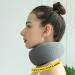 Neck Brace - Soft Foam Wraps Keep Vertebrae Stable | Soft Neck Support Relieves Pressure in Spine Soft Foam Wraps Keep Vertebrae Stable Neck Support Brace for Travel Gray - Buy Online on GoSupps.com