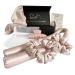 Sleep  N Curl - 100% Pure Mulberry Silk - Heatless Hair Curler KIT with Pure Silk Cap (Bonnet)