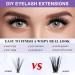 Lash Clusters Individual Lashes 40D-0.07D | 280PCS Eyelash Extension Cluster Lashes | DIY Eyelash Extensions at Home (9-16mm Mix - Buy Online on GoSupps.com