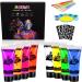 AOOWU UV Glow Face Body Paint Set - 8 Neon Colors | Non-Toxic Fluorescent Paint Kit for Halloween Party | Includes Palette & Brushes - for Adults & Kids - Buy Online on GoSupps.com