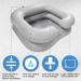 Inflatable Shampoo Basin for Bedridden Elderly - Portable Hair Wash Bowl in Light Grey - Buy Online on GoSupps.com