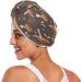 Super Absorbent Mushrooms Leaves Dry Hair Cap | 2-Piece Quick Drying Towel Set with Button Headband - Soft & Comfortable for All Hair Types - Buy Online on GoSupps.com
