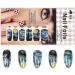 Van Gogh Starry Night Full Nail Stickers - 14 Decals/Sheet Shimmery Glitter Art - Pack of 2 Sheets with Mini Grater - Buy Online on GoSupps.com