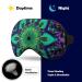 Psychedelic Geometric Sleep Eye Mask & Blindfold for Women & Men - Elastic Strap Headband for Sleep, Travel, and Nap - Buy Online on GoSupps.com
