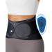 0.5mm Ultra Thin Back Brace with 3D Lumbar Pad 6 Flexible Support Seamless Yoga Fabric Back Brace for Men Lower Back Lightweight Back Brace for Lower Back Pain Women for Sciatica Scoliosis L Black