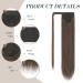 Fine Long Smooth Ponytail Hair Extension - Synthetic Braid for Women & Girls | Light Brown 60 cm (1 Pack) - Buy Online on GoSupps.com