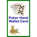 Poker Hand Wallet Card - Learn to Play Cards! Learn Card Games by Secure ID Great Gift Idea!