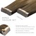 Shop If-of-Hearted Real Hair Tape Extensions - 40PCs 100g 14 inch Ombr Walnut Brown to Ash Brown & Blonde - Invisible Tape-In Extensions for a Seamless Look - Buy Online on GoSupps.com
