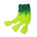 Ombre Jumbo Braiding Hair Extensions - Dark Green to Yellow-Green 24 Inch (300g | 3pcs) - Synthetic Braid Hair for International Shipping - Buy Online on GoSupps.com