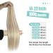 Youngsee Real Hair Extensions - Ash Blond 45cm Tressen Smooth Hair Pasting 100g #18/613 Perfect for Stunning Str hnchen! - Buy Online on GoSupps.com