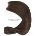 40cm 80g Real Hair Extensions - Light Dark Brown Sew-In Weft Tresses for International Shipping - Buy Online on GoSupps.com