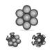 UPTARD 7D Blade Replacement Heads for Bald Men - Stainless Steel Rotary Blades for Electric Head Razor - Buy Online on GoSupps.com