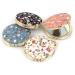 Framendino Retro Floral Pocket Mirror 4 Pack - Vintage Flowers Makeup Compact Mirrors for Women and Girls - Buy Online on GoSupps.com