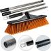 Hard Bristle Broom Stiff Bristle Scrubber | Reusable Shower Cleaning Brush Scrub Brush Grout Brush for Warehouses Balconies and Decks 40cm - Buy Online on GoSupps.com