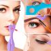 Stencil Silicone Eyebrow Shaping Stencils Angled Eye Makeup Tool Reusable for Beginners Precise and Beautiful Application - Buy Online on GoSupps.com