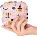 Stylish Menstruation Pad Bag with Zipper | Women's Napkin & Tampon Bags | Halloween Flamingo Hirsch & Pumpkin Designs - Buy Online on GoSupps.com