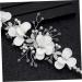 FRCOLOR Floral Headband Bride Headpieces for Wedding Bridal Hair Accessories Wedding Headband Bridesmaid Hair Accessories Rhinestone Headdress Women Headdress for Wedding Tiara White - Buy Online on GoSupps.com