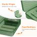 Lifewit Weekly Pill Organizer - 2x Daily Portable Travel 7-Day Lightproof Pill Box for Medicines Vitamins & Fish Oils - Green - Buy Online on GoSupps.com