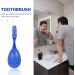 Healeved 3pcs Portable Tooth Cleaning Brushes - Durable Plastic Prison Toothbrushes for Effective Oral Care - Buy Online on GoSupps.com