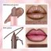 Metallic Dark Brown Lipstick Liner Set - Long Lasting Glitter Diamond Lip Color | Full Coverage Non-Stick Makeup for Women - Buy Online on GoSupps.com