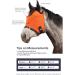 Harrison Howard All Round Mesh Horse Fly Mask UV Protective with Fleece Padded Edging - Vibrant Orange - Size M Medium (Cob) - Buy Online on GoSupps.com