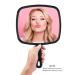 Gladmart Square Black Hand Mirror with Handle - Ideal for Salon, Barber, and Hairdressing (9 x 12.4 inches) - Buy Online on GoSupps.com