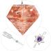 Mookaitedecor Red Agate Resin Crystal Point Pendulum for Reiki Healing and Meditation - Buy Online on GoSupps.com