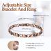 Jecanori Lymph Drainage Magnetic Bracelets and Rings - Copper Magnetic Jewelry Set for Women | Strong 3500 Gauss Magnets | Adjustable Size | Gift Box Included - Buy Online on GoSupps.com