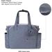 Large Gray Diaper Bag Stroller | Adjustable Shoulder Strap Mama Handbag | Oxford Fabric Travel Bag for Newborns - Buy Online on GoSupps.com