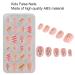 Beautiful Cartoon Pattern Fake Nails for Girls | Removable Glue-On Nail Art | Ideal for Nail Technicians & Home Use - Buy Online on GoSupps.com