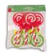 Red & Green Lollipop Cupcake Toppers - Decorate 12 Cupcakes with Christmas Picks!