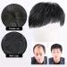 Natural Black Men's Hair Piece - Thin Skin Toupee for Male Receding Hairline (13cmx14cm) - Buy Online on GoSupps.com